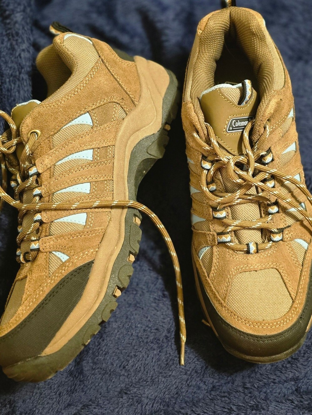 NEW 10 W Coleman Women's Tan and Brown Trail Athletic Hiking Shoes